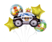 #BFK Balony foliowe - zestaw Policja, 5 szt. KK