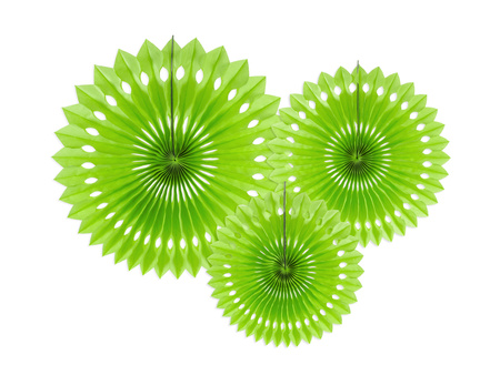 Rozety dekoracyjne, j. p. róż, 20-30cm (1 op. / 3 szt.)