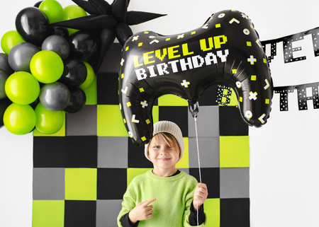 Kubeczki Happy B'day!, granatowy, 220ml (1 op. / 6 szt.)