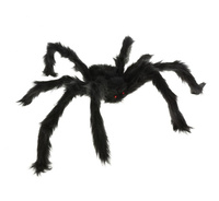 Dekoracja Duży Pająk 60 cm — czarny, na Halloween