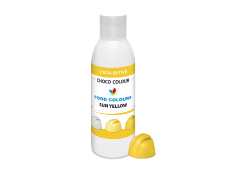 Barwnik COCOA BUTTER na bazie tłuszczu kakaowego ŻÓŁTY SŁONECZNY 100g Food Colours