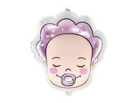 Balon foliowy Bobas - Dziewczynka, 40x45cm Party Deco