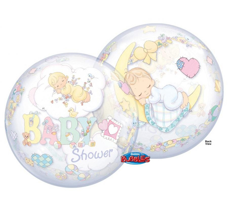 #BFK Balon foliowy 22" QL Bubble Poj. "Precious Moments Baby Shower " KK