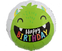 #BFK Balon foliowy 18" SHP -  Happy little monsters bday
