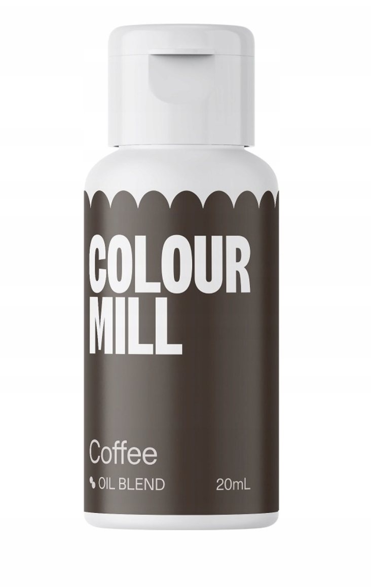 Barwnik olejowy do mas tłustych Coffee 20 ml Colour Mill – brązowy barwnik do czekolady i kremów