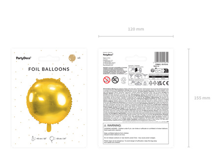 Balon foliowy Cyfra ''1'', 86 cm, biały