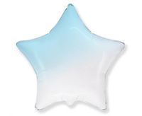 #BFK Balon foliowy 18" FX - Gwiazda (gradient biało-błękitny), niepakowany KK