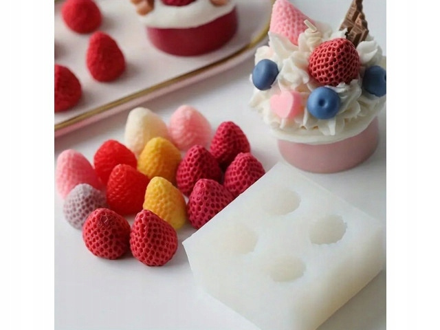 Foremka silikonowa do dekoracji truskawkowych – zastosowanie w cukiernictwie