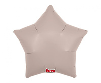 #BFK Balon Ibrex Hel, gwiazda 15", Warm Gray, 5 szt.