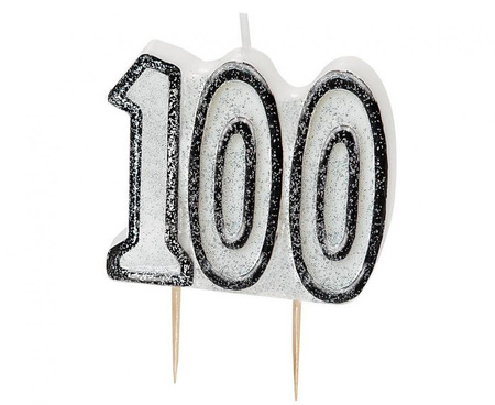 #SU Świeczka piker Glitz 100, czarna