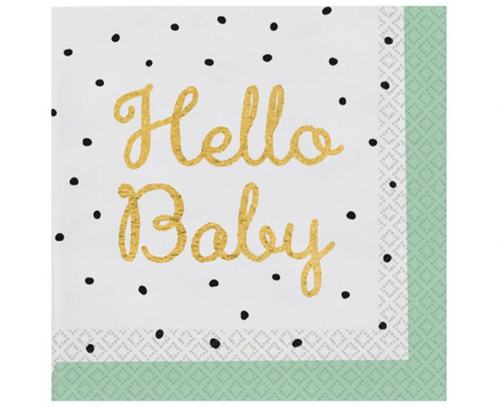 #ZSE Serwetki papierowe Hello Baby 33 x 33 cm, 16 szt.