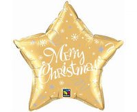#BFK Balon foliowy 20" QL STR "Merry Christmas", złoty KK