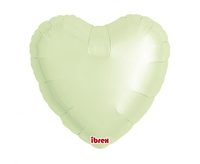 #BFK Balon Ibrex Hel, serce 14", Metallic Ivory, 5 szt.
