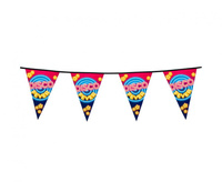 #DEGI Girlanda flagi DISCO FEVER, 30 x 20 cm, 6 m.