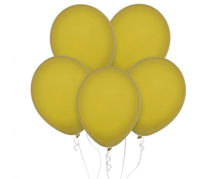 #BL Balony Decomex 11", pastel Mustard, 100 szt.