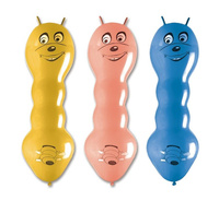 #BL Balony Premium Dżdżownice z rogami, 75 cm / 3 szt.