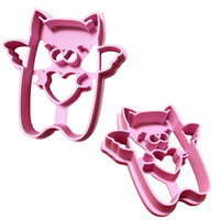 Foremka do tworzenia dekoracji KOTEK Z SERDUSZKIEM WZ.I KicCake