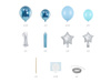 Balon foliowy Zebra, 115x85 cm, mix