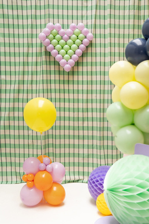 Balon foliowy Kwiatek, 104x104 cm, jasny beż
