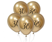 #BL Balony Beauty&Charm 30, platynowe j. złote, 12"/ 5 szt.