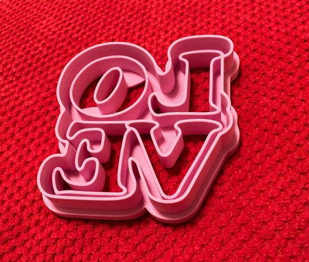 Foremka do tworzenia dekoracji LOVE WZ.I KicCake