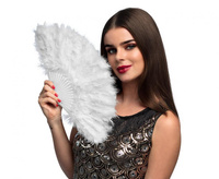 #STAI Wachlarz Flapper, biały, 23 cm