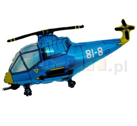 #BFK Balon foliowy 14" FX - Helikopter (niebieski), niepakowany