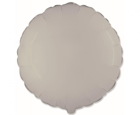 #BFK Balon foliowy 18" FX - Okrągły (matowy Creamy Latte) KK