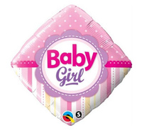 #BFK Balon foliowy 18" QL SQR "Baby Girl" KK