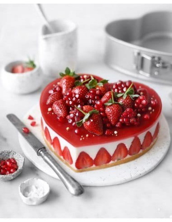 Patisse - Mini tortownica serce zapinana 12cm SILVER-TOP