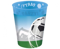 #ZKU Kubeczki wielokrotnego użytku Party Cups SOCCER FANS DECORATA PARTY, 250 ml., 4 szt.