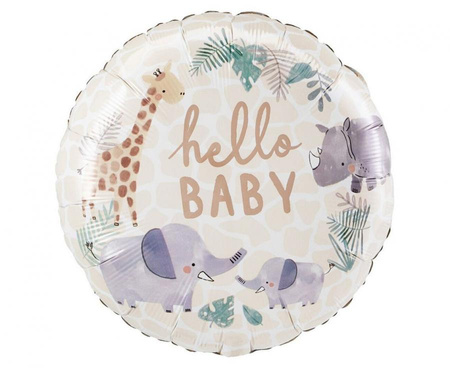 #BFK Balon foliowy 18" CIR- Soft Jungle baby