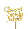 Topper na chrzest święty personalizowany Chrzest Święty + imię