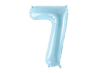 Balon foliowy Cyfra ''7'', 86cm, jasny niebieski Party Deco