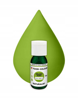 Naturalny barwnik w płynie do mas tłustych i czekolady ZIELONY JASNY 18ml Food Colours