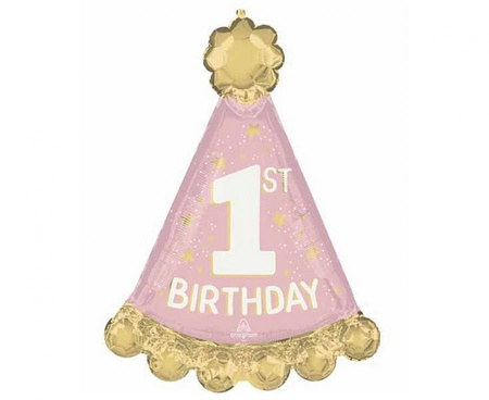 #BFK Balon foliowy 18" SHP- Little Miss Wonderful 1st Bday