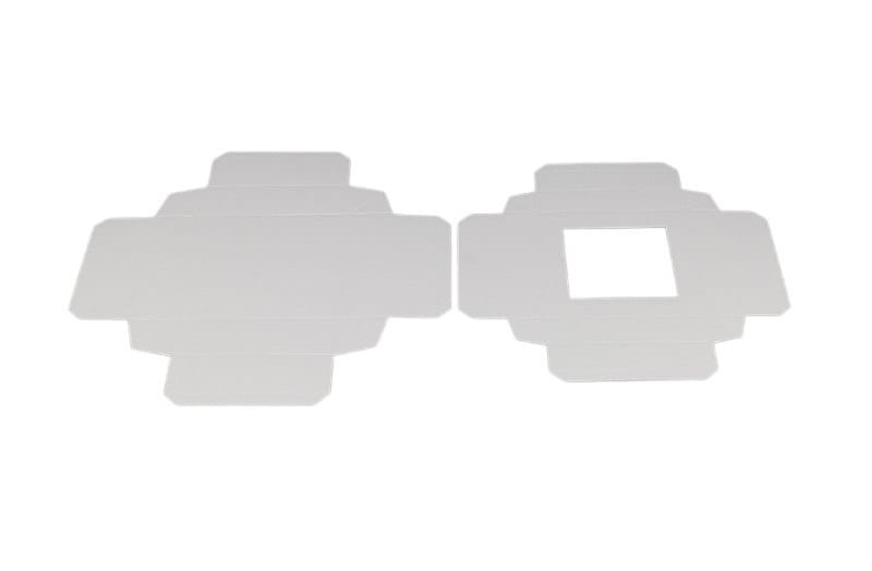 Pudełko na pierniki 11,5x11,5x3,5 cm z okienkiem – widok zewnętrzny