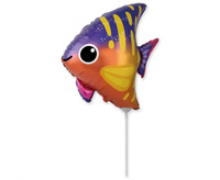 #BFK Balon foliowy 14" FX - Uśmiechnięta Rybka, niepakowany