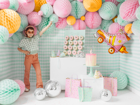 Balony 30cm, Kropki, Pastel Baby Blue (1 op. / 50 szt.)