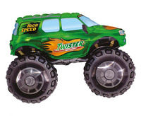 #BFK Balon foliowy 24" FX - "Samochód TWISTER" (zielony), pakowany