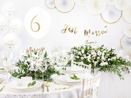 Balony 30cm, Bride to be, Crystal Clear (1 op. / 6 szt.)
