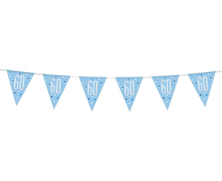 #DEBA Banner Glitz 60, z flagami, niebieski, 274 cm