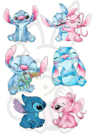 Opłatek na tort LILO & STICH WZ. III