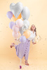 Toppery na tort Kwiaty, mix, 13-14.5 cm (1 op. / 8 szt.)