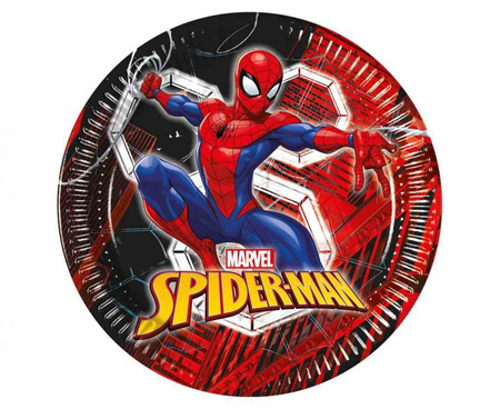 #ZTA Talerzyki papierowe Spiderman World Of Web, 23cm, 8 szt.