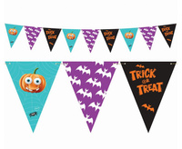 #DEGI Girlanda papierowa Boo - flagi, 250 cm, 9 flag