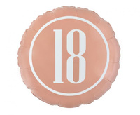 #BFK Balon foliowy "18" (różowo-złoty), 18" KK