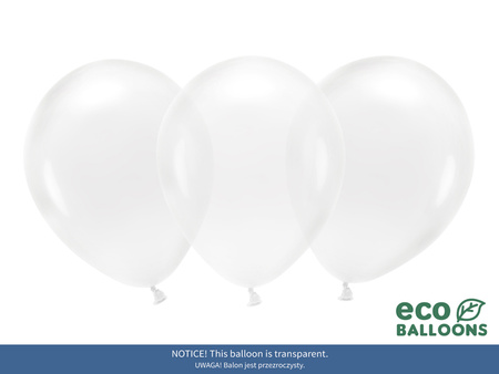 Balony Eco 26cm pastelowe, czarny (1 op. / 10 szt.)