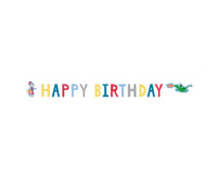 #DEGI Girlanda papierowa "Happy Birthday" Rycerz, 160x15 cm