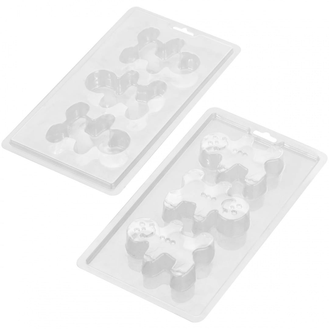 Zestaw dwóch transparentnych foremek do czekoladek CIASTEK 3D Wilton